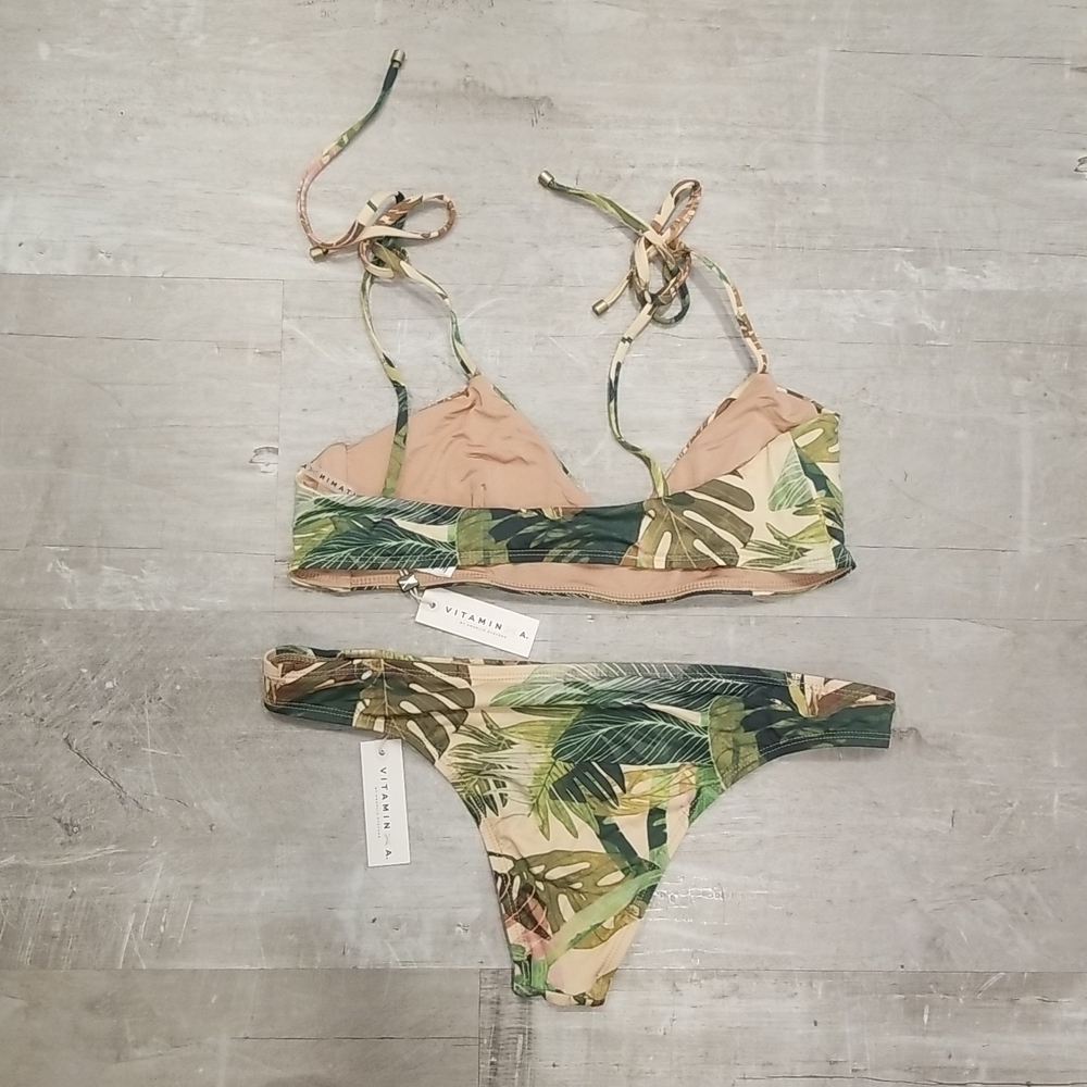 ๐VITAMIN A๐ Bikini Zuma Bralette (12 XL) & Hipster Bottom (10 Large) NWT - Picture 14 of 16